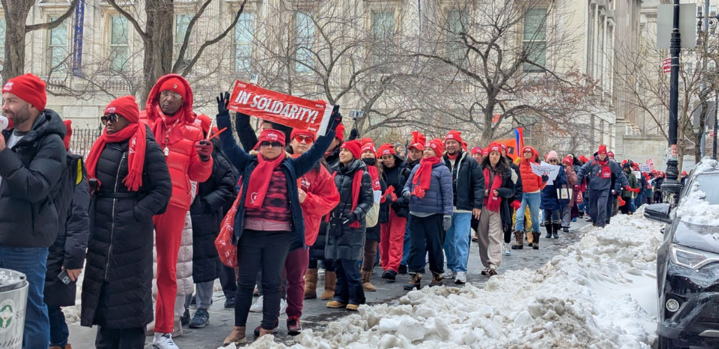 Striking New York Nurses Brave Subzero Cold