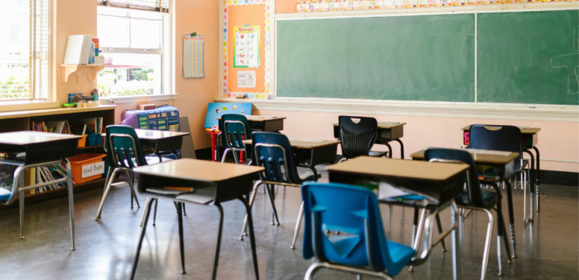 Photo of a classroom. 