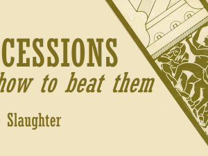 book title concessions and how to beat them by jane slaughter, with image of group of workers pushing up against a giant screw