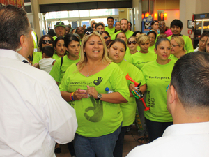 March on the boss at Walmart