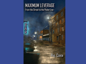 Cover of book Maximum Leverage shows a rainy night street scene.