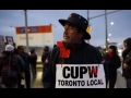 CUPW picketer demands fair treatment from Canada Post