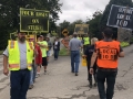 Four roses workers picketed for a better contract.