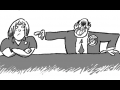Boss pointing to worker