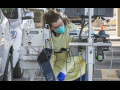 Nurses performing drive-thru tests for COVID-19 at Beaumont Hospital in Royal Oak, Michigan.