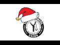 Illustration of the Troublemakers Union slingshot logo with a Santa hat on top