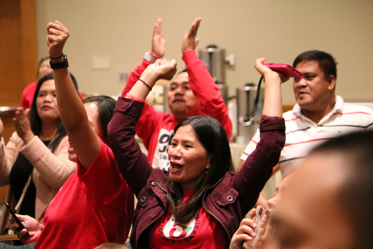 Member celebrates ratification vote in Hawaii after UNITE HERE Marriott strike