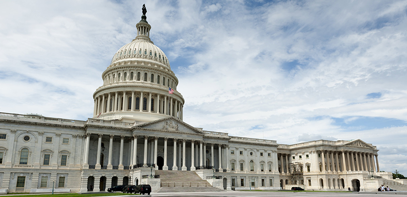 Capitol building in daytime.