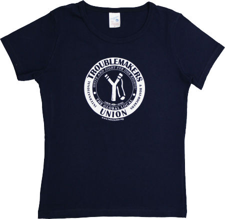 Fitted Troublemakers Union T-shirt | Labor Notes